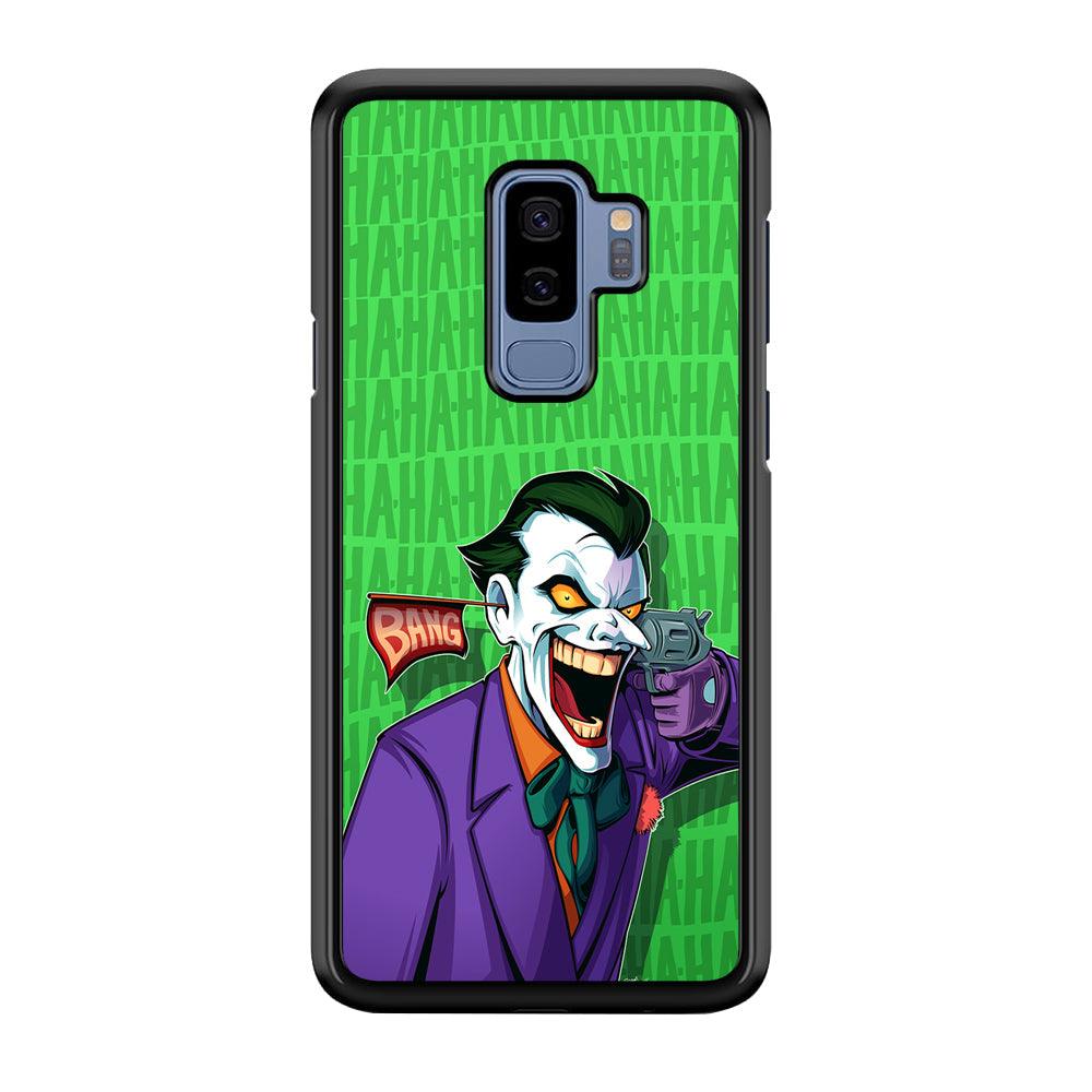 Joker Bang Your Enemy Samsung Galaxy S9 Plus Case-Rubber Black (2D Case)-Oxvistore