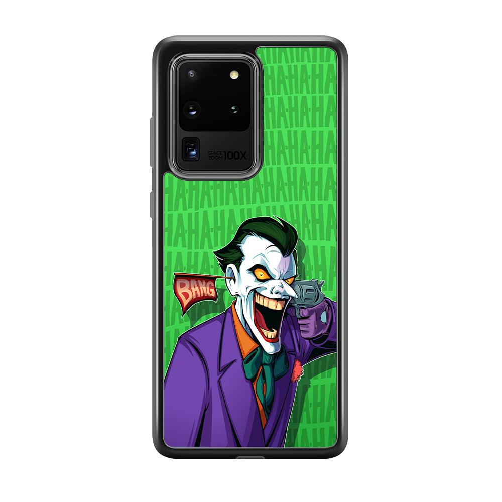 Joker Bang Your Enemy Samsung Galaxy S20 Ultra Case-Rubber Black (2D Case)-Oxvistore