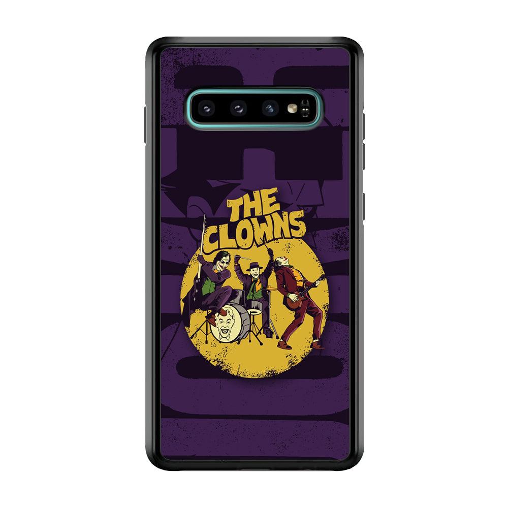 Joker Clown Feast Mode Samsung Galaxy S10 Case-Rubber Black (2D Case)-Oxvistore