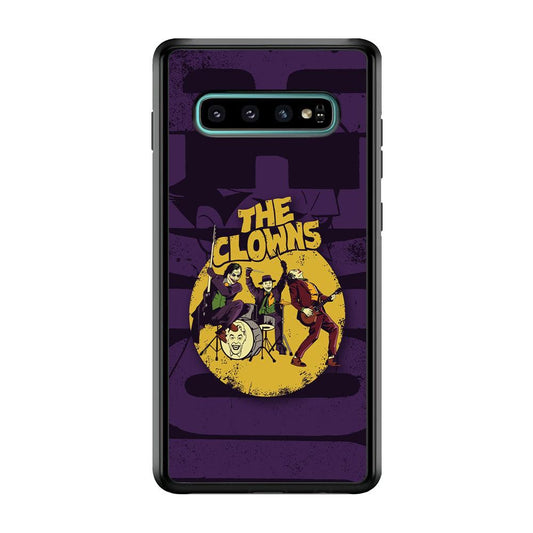 Joker Clown Feast Mode Samsung Galaxy S10 Case-Rubber Black (2D Case)-Oxvistore