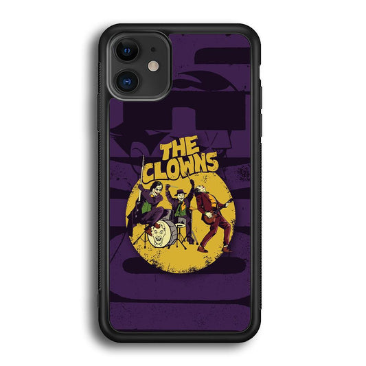 Joker Clown Feast Mode iPhone 11 Case-Rubber Black (2D Case)-Oxvistore