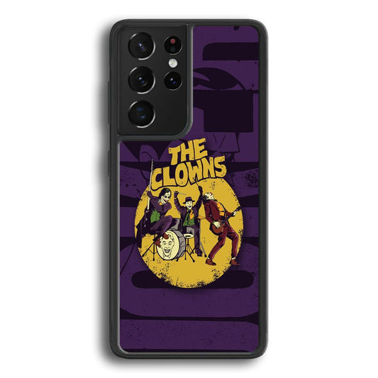 Joker Clown Feast Mode Samsung Galaxy S23 Ultra Case-Rubber Black (2D Case)-Oxvistore