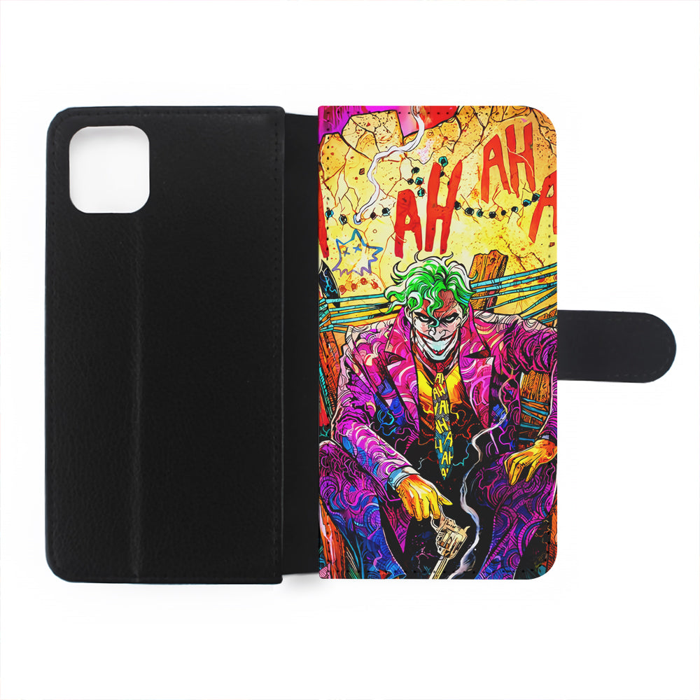 Joker Comics Colorful Flip Wallet Phone Case