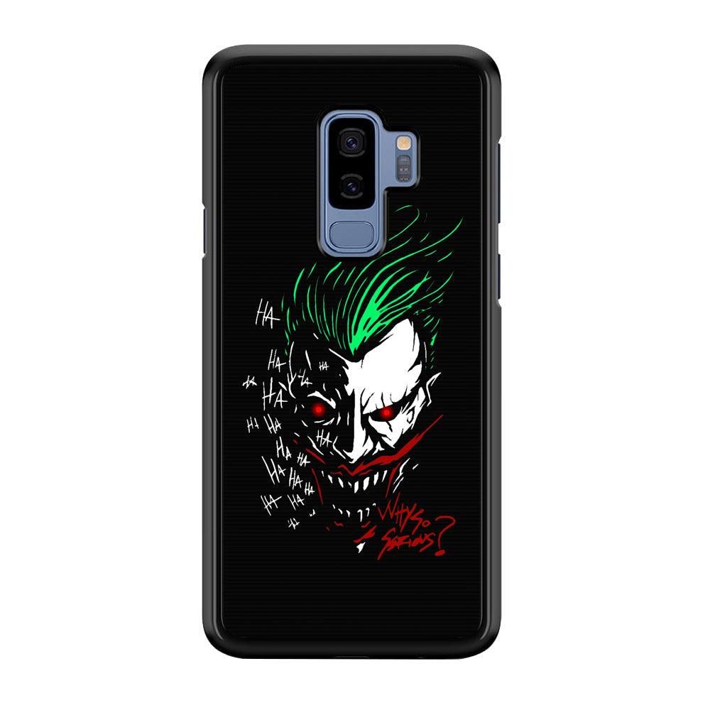 Joker Dark Silhouette Samsung Galaxy S9 Plus Case-Rubber Black (2D Case)-Oxvistore