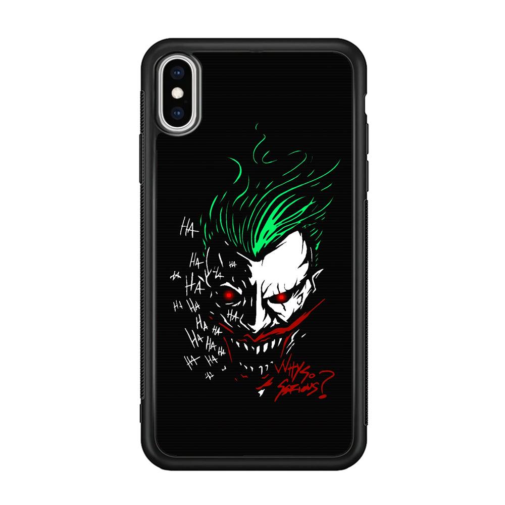 Joker Dark Silhouette iPhone X Case-Oxvistore