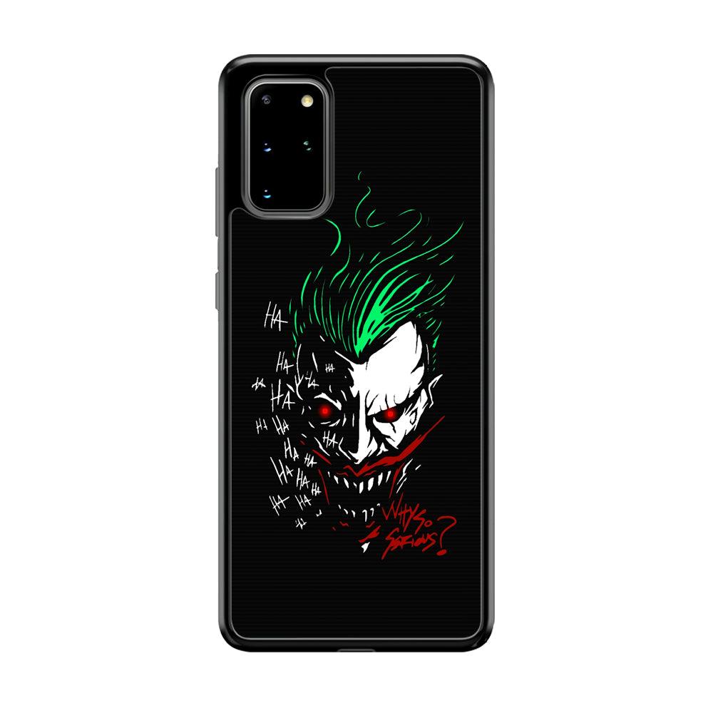 Joker Dark Silhouette Samsung Galaxy S20 Plus Case-Rubber Black (2D Case)-Oxvistore