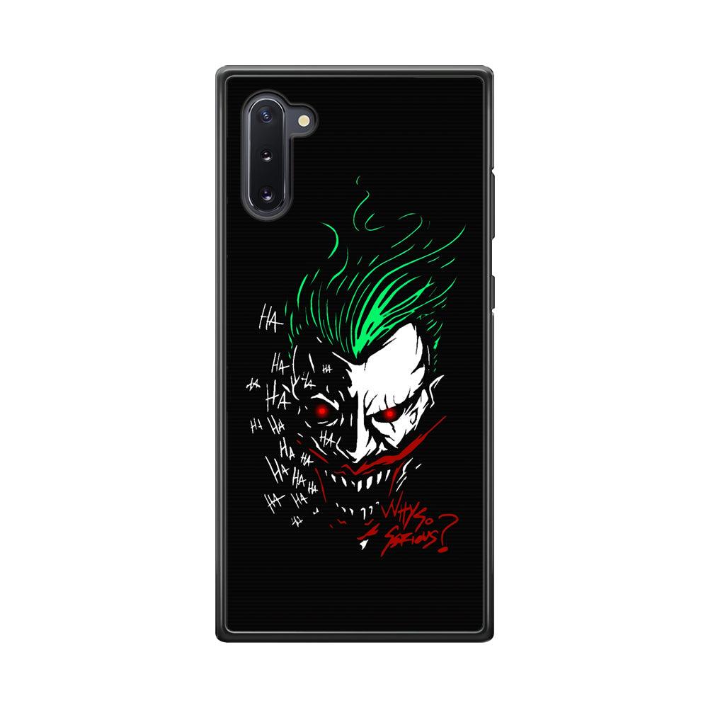 Joker Dark Silhouette Samsung Galaxy Note 10 Case-Rubber Black (2D Case)-Oxvistore