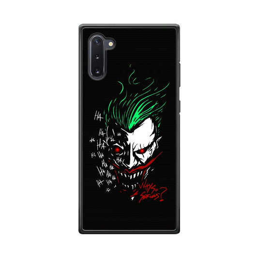 Joker Dark Silhouette Samsung Galaxy Note 10 Case-Rubber Black (2D Case)-Oxvistore