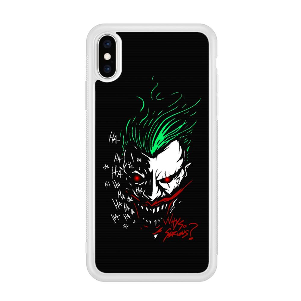 Joker Dark Silhouette iPhone X Case-Oxvistore