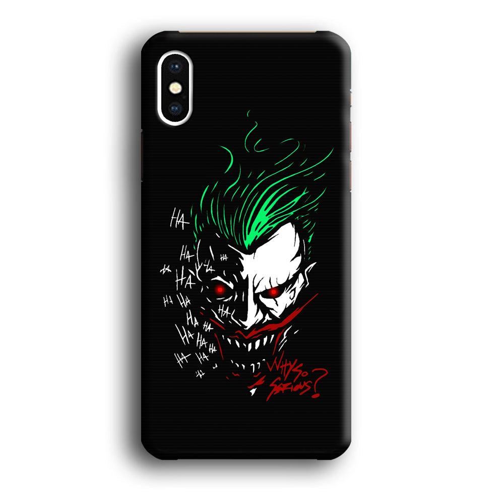 Joker Dark Silhouette iPhone X Case-Oxvistore