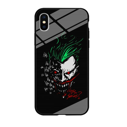 Joker Dark Silhouette iPhone X Case-Oxvistore