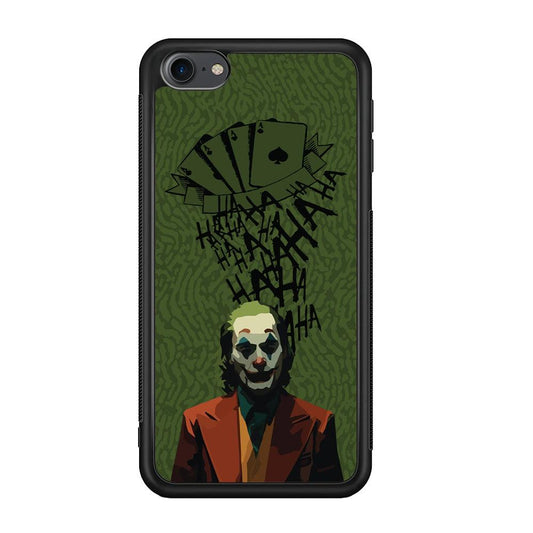 Joker Laugh in Silence iPod Touch 6 Case-Rubber Black (2D Case)-Oxvistore