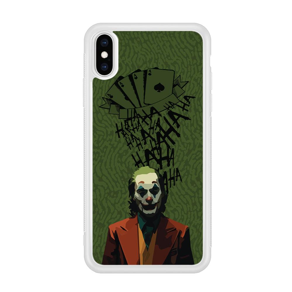 Joker Laugh in Silence iPhone X Case-Oxvistore