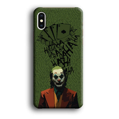 Joker Laugh in Silence iPhone X Case-Oxvistore