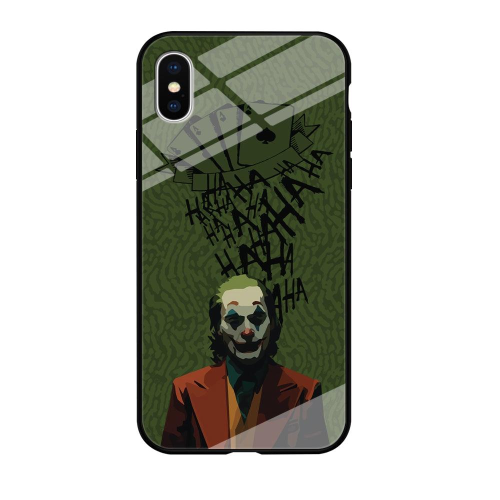 Joker Laugh in Silence iPhone X Case-Oxvistore