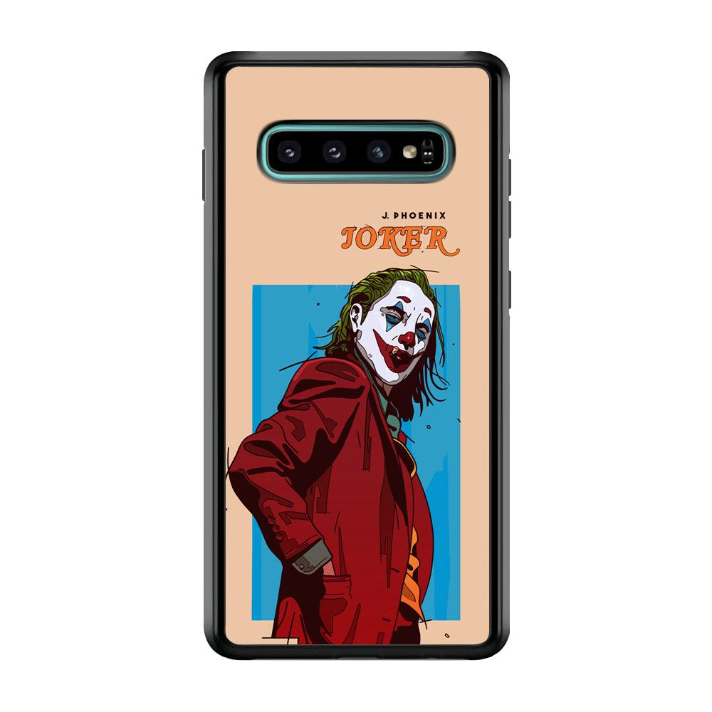 Joker Make The Great Smile Samsung Galaxy S10 Case-Rubber Black (2D Case)-Oxvistore