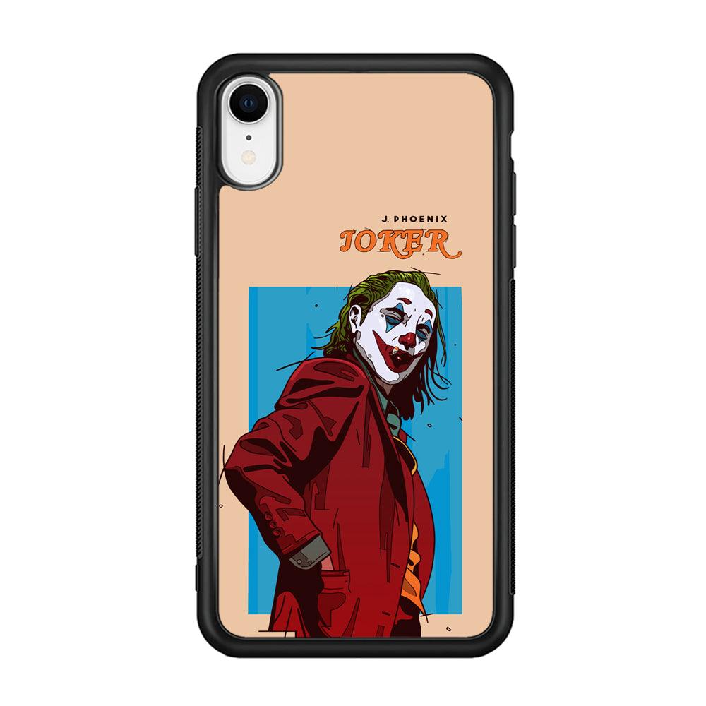 Joker Make The Great Smile iPhone XR Case-Rubber Black (2D Case)-Oxvistore