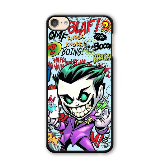 Joker Cartoon Smily Bomb iPod Touch 6 Case-Plastic Black (2D Case)-Oxvistore