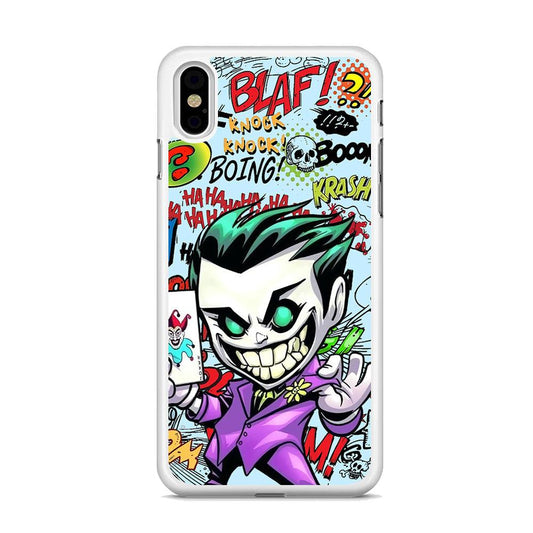 Joker Cartoon Smily Bomb iPhone X Case-Oxvistore