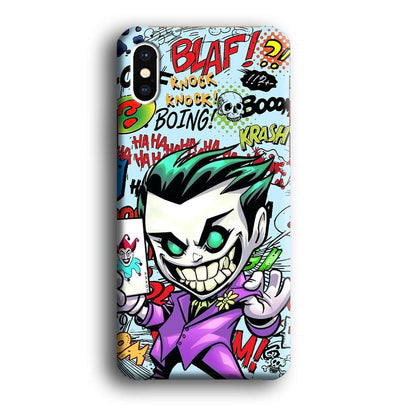 Joker Cartoon Smily Bomb iPhone X Case-Oxvistore