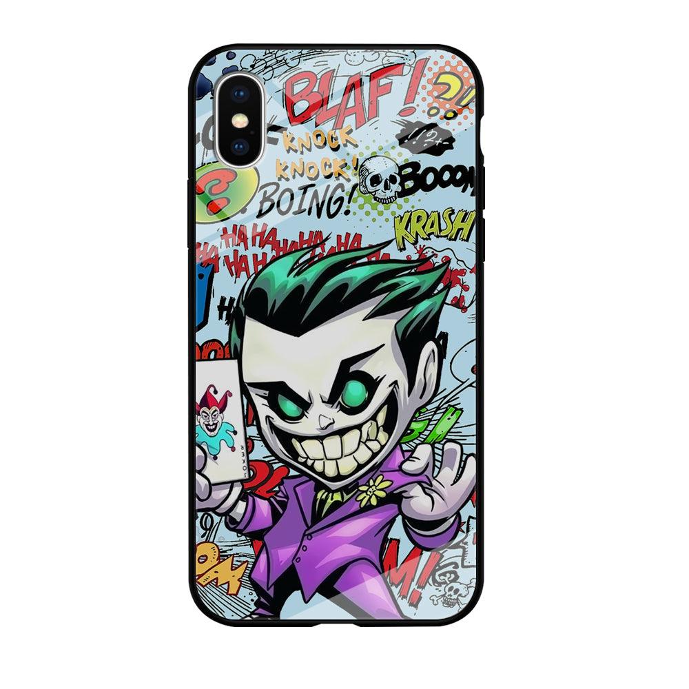 Joker Cartoon Smily Bomb iPhone X Case-Oxvistore