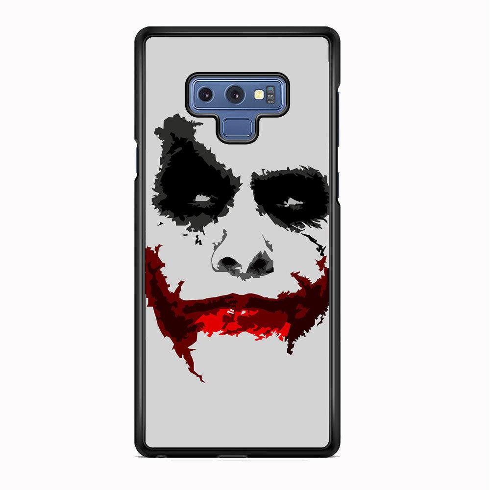 Joker Face of Seriousness Samsung Galaxy Note 9 Case-Rubber Black (2D Case)-Oxvistore