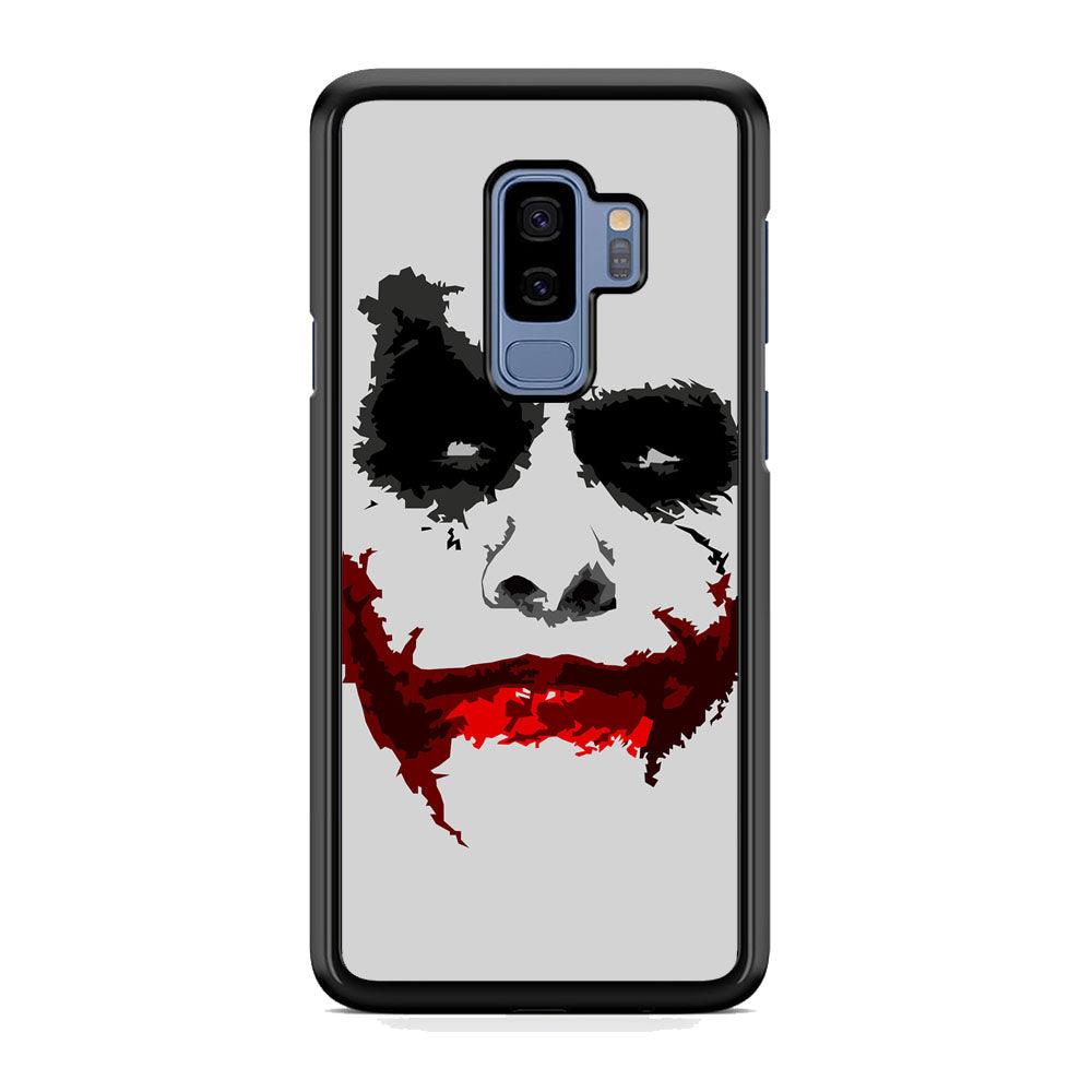 Joker Face of Seriousness Samsung Galaxy S9 Plus Case-Rubber Black (2D Case)-Oxvistore