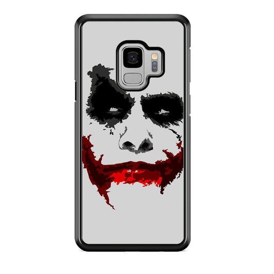 Joker Face of Seriousness Samsung Galaxy S9 Case-Rubber Black (2D Case)-Oxvistore