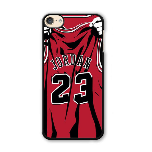 Jordan Jersey 23 iPod Touch 6 Case-Plastic Black (2D Case)-Oxvistore