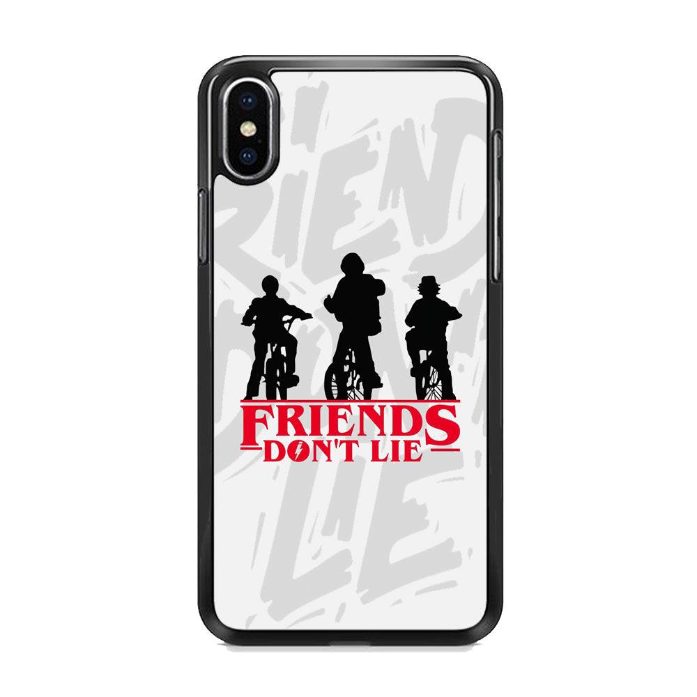 Journey of Life and Friends Don't Lie iPhone XS Case-Tempered Glass Case-Oxvistore