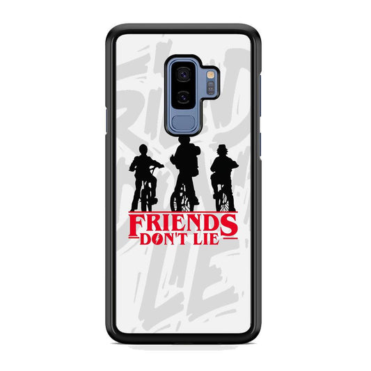 Journey of Life and Friends Don't Lie Samsung Galaxy S9 Plus Case-Rubber Black (2D Case)-Oxvistore