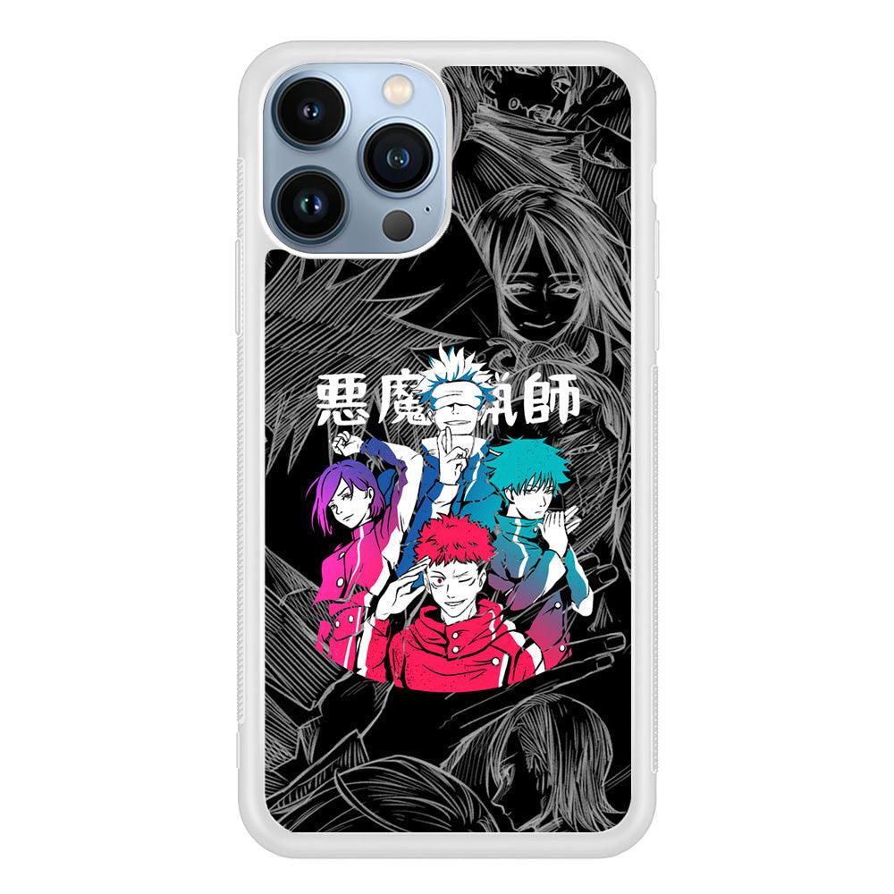 Jujutsu Kaisen Coloring Friendship iPhone 14 Pro Max Case-Oxvistore