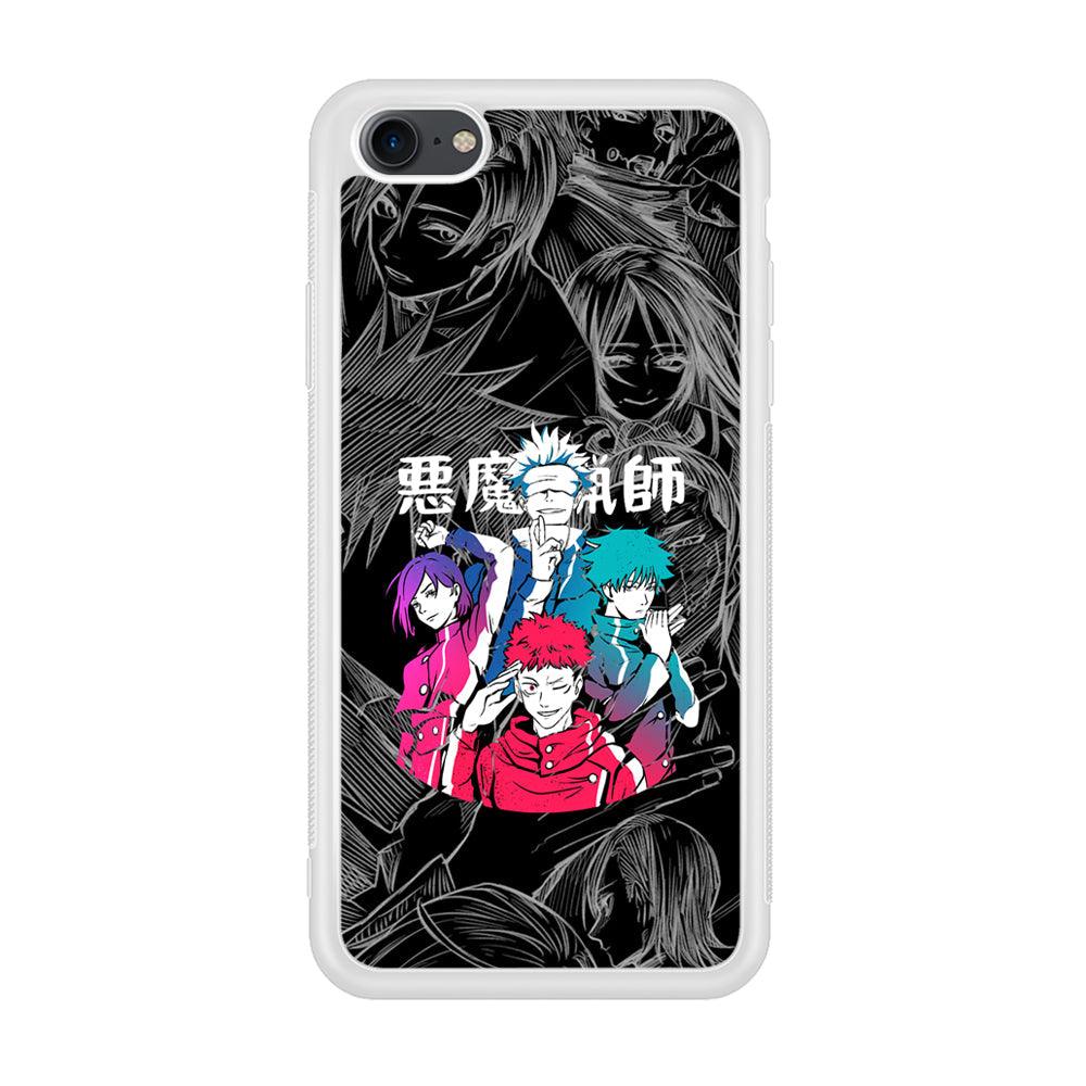 Jujutsu Kaisen Coloring Friendship iPhone 8 Case-Oxvistore