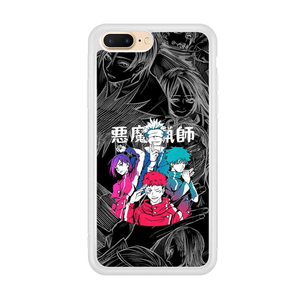 Jujutsu Kaisen Coloring Friendship iPhone 8 Plus Case-Oxvistore