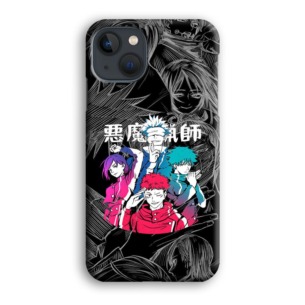 Jujutsu Kaisen Coloring Friendship iPhone 15 Plus Case-Oxvistore