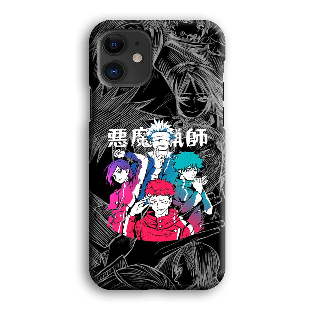 Jujutsu Kaisen Coloring Friendship iPhone 12 Case-Oxvistore