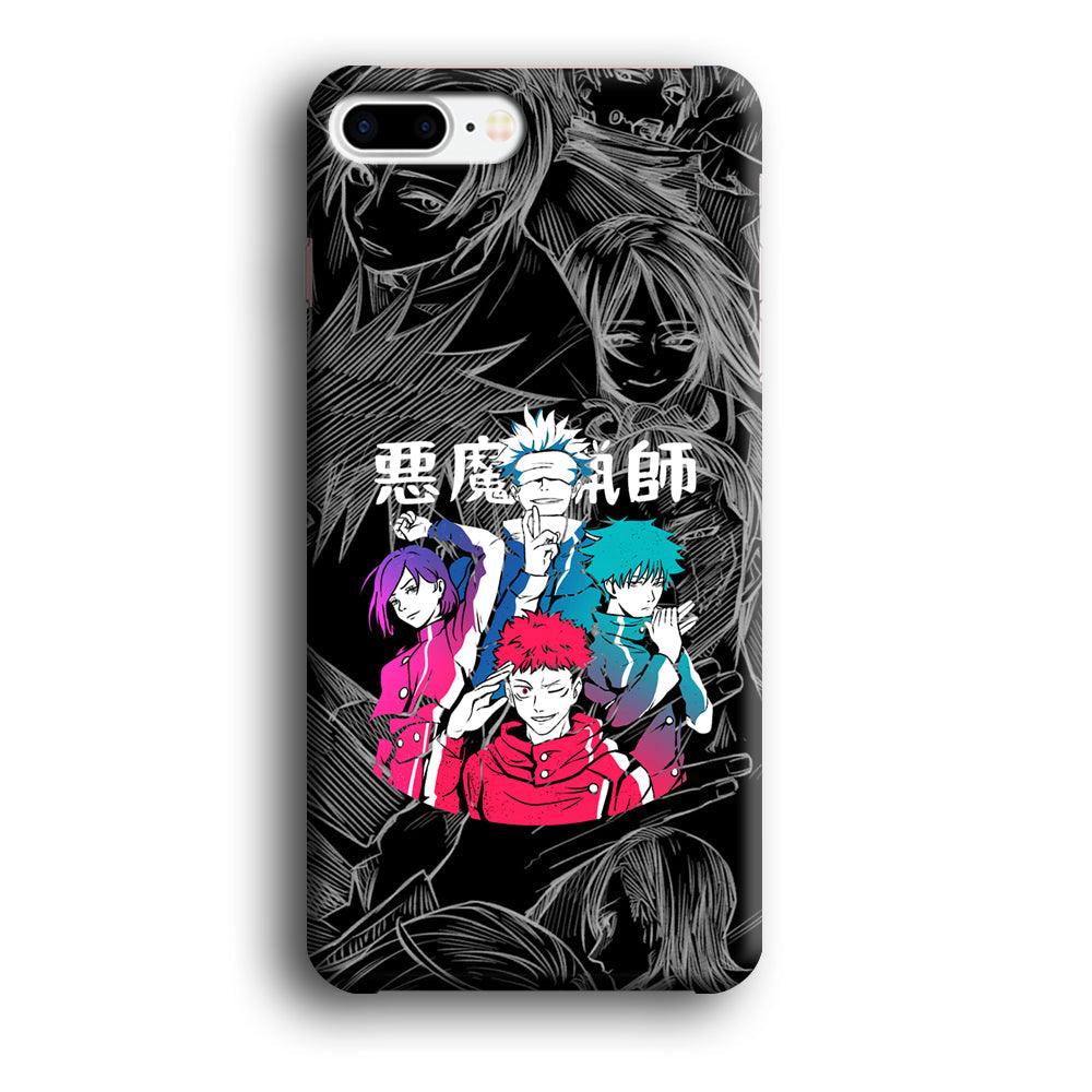 Jujutsu Kaisen Coloring Friendship iPhone 8 Plus Case-Oxvistore