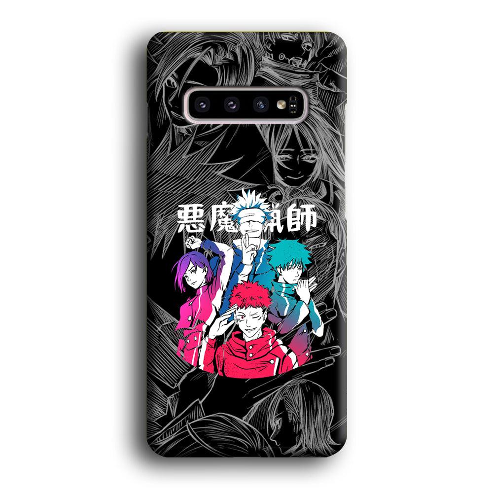 Jujutsu Kaisen Coloring Friendship Samsung Galaxy S10 Case-Oxvistore