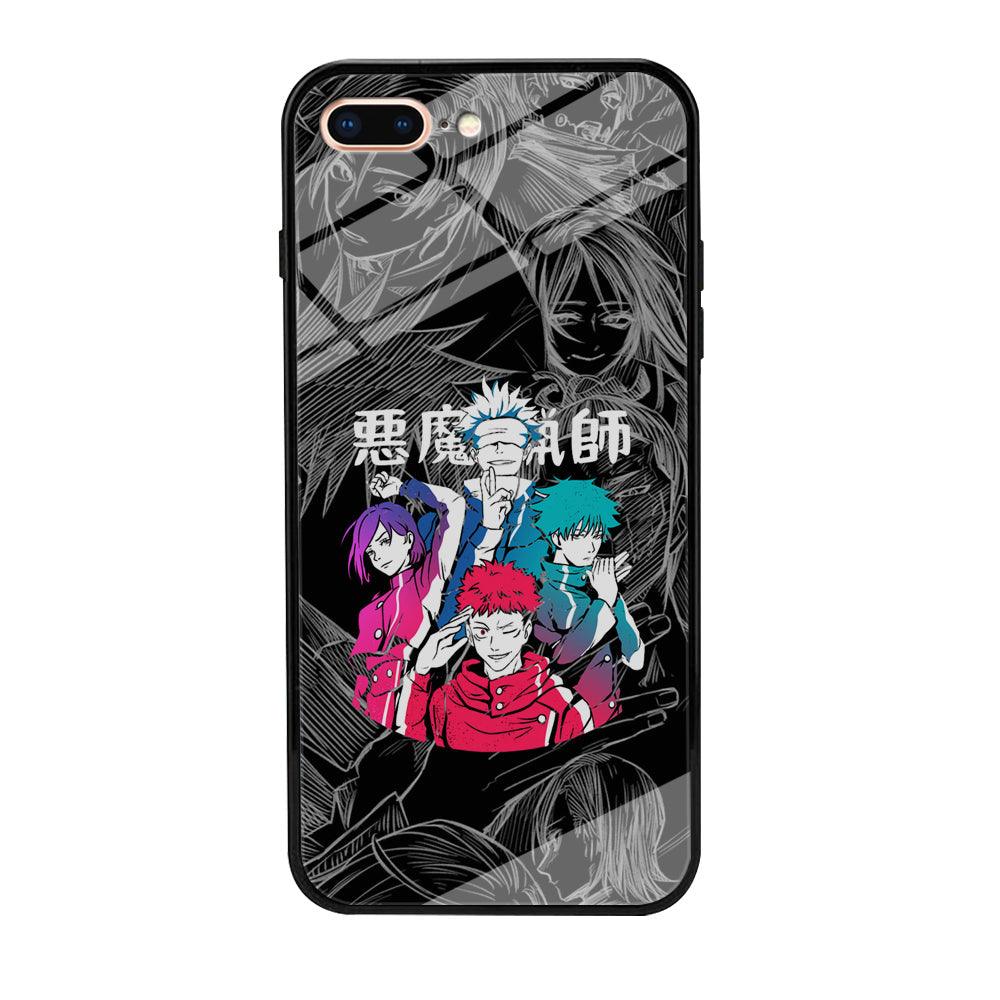 Jujutsu Kaisen Coloring Friendship iPhone 8 Plus Case-Oxvistore