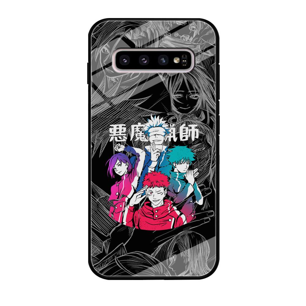 Jujutsu Kaisen Coloring Friendship Samsung Galaxy S10 Case-Oxvistore