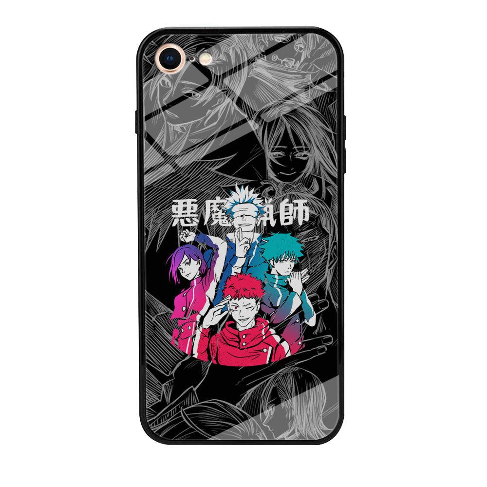 Jujutsu Kaisen Coloring Friendship iPhone 8 Case-Oxvistore