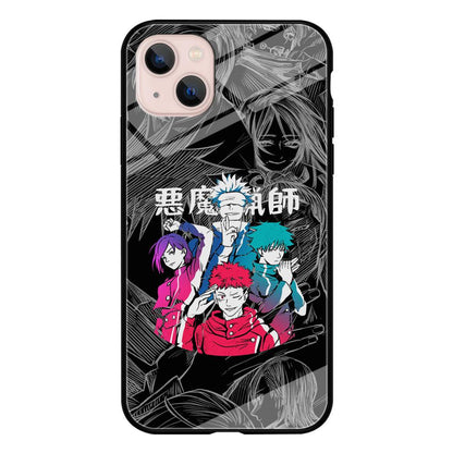 Jujutsu Kaisen Coloring Friendship iPhone 13 Case-Oxvistore