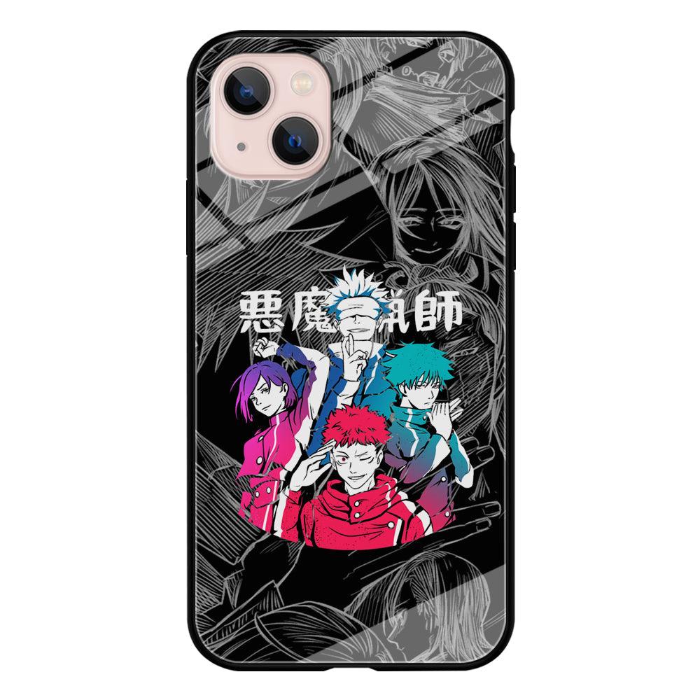 Jujutsu Kaisen Coloring Friendship iPhone 15 Plus Case-Oxvistore