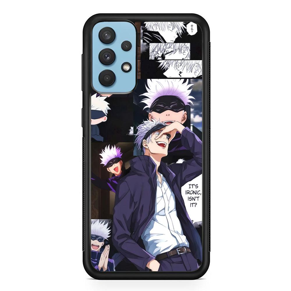 Jujutsu Kaisen Gojo Thinks Ironic Samsung Galaxy A32 Case-Oxvistore