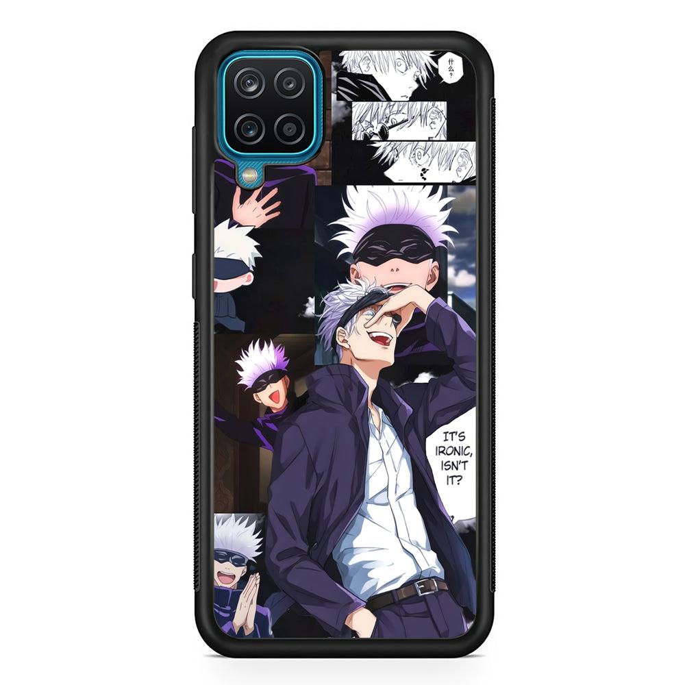 Jujutsu Kaisen Gojo Thinks Ironic Samsung Galaxy A12 Case-Oxvistore