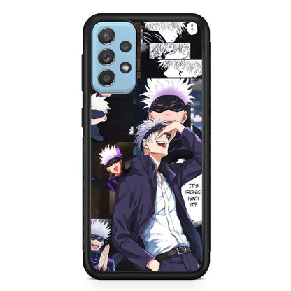 Jujutsu Kaisen Gojo Thinks Ironic Samsung Galaxy A72 Case-Oxvistore