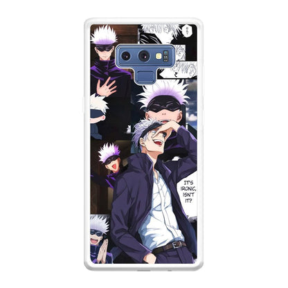 Jujutsu Kaisen Gojo Thinks Ironic Samsung Galaxy Note 9 Case-Oxvistore