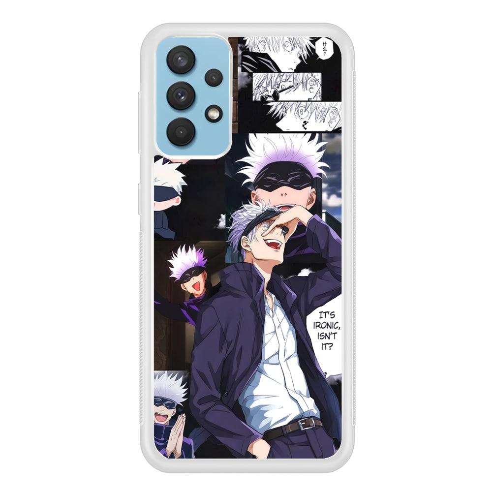 Jujutsu Kaisen Gojo Thinks Ironic Samsung Galaxy A32 Case-Oxvistore