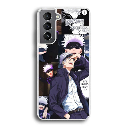 Jujutsu Kaisen Gojo Thinks Ironic Samsung Galaxy S21 Plus Case-Oxvistore