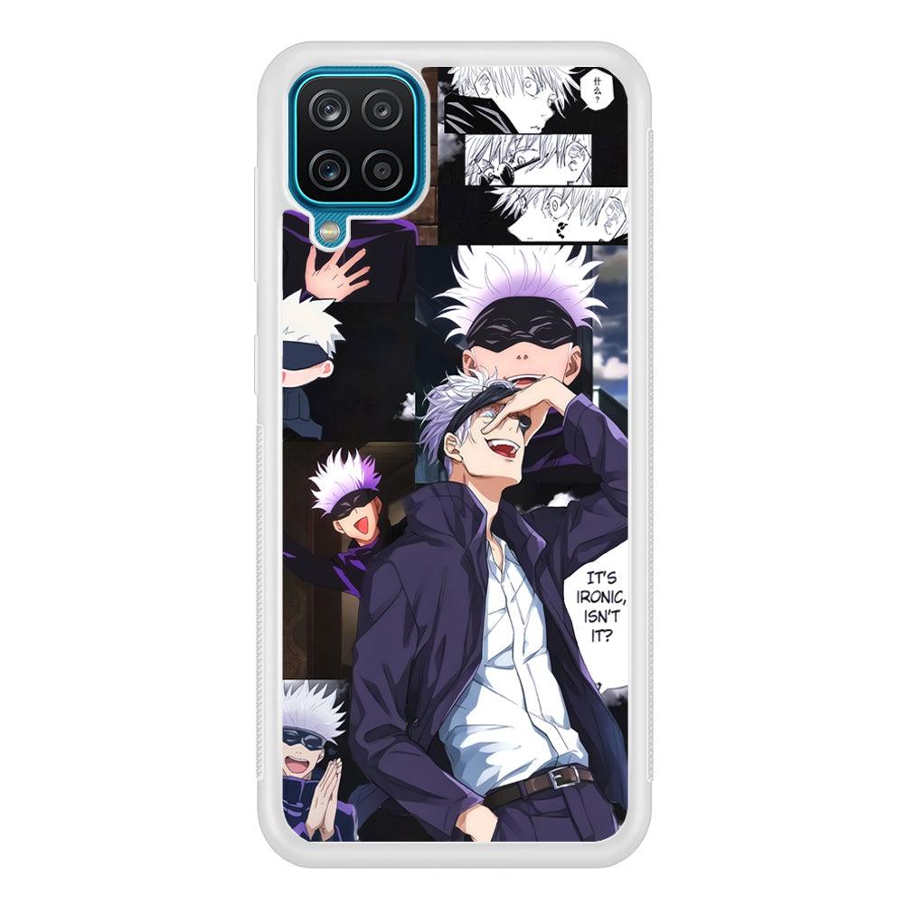 Jujutsu Kaisen Gojo Thinks Ironic Samsung Galaxy A12 Case-Oxvistore